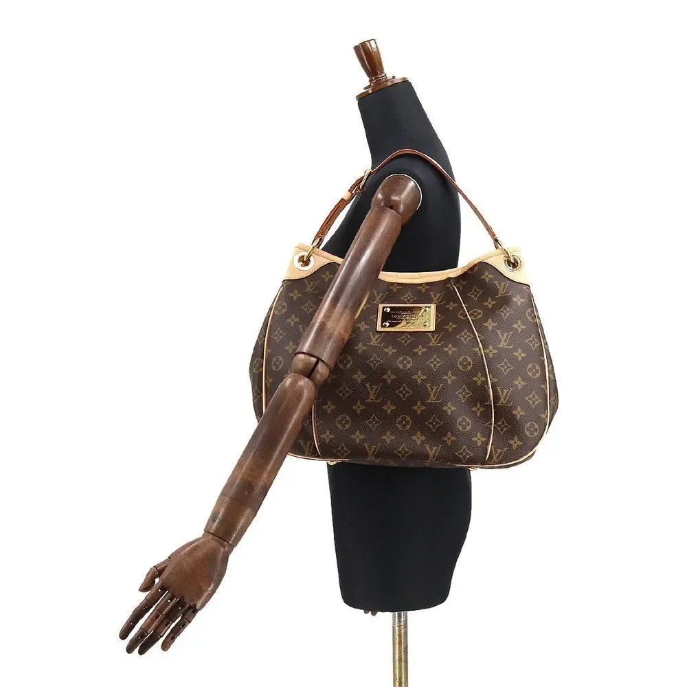 Louis Vuitton Monogram Galliera PM Shoulder Bag Brown Gold Hardware